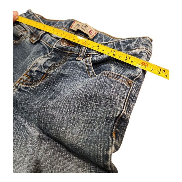 CHILDREN'S PLACE Stonewash Bootcut Stretch Jeans - Size 8 GIRLS School Playtime - Picture 3 of 10
